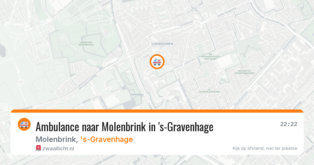 Ambulance naar Molenbrink in 's-Gravenhage — 31 jul 2026