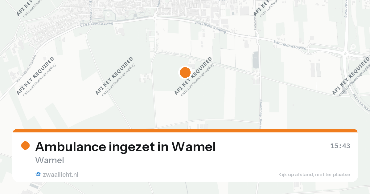 Ambulance ingezet in Wamel — 21 aug 2026