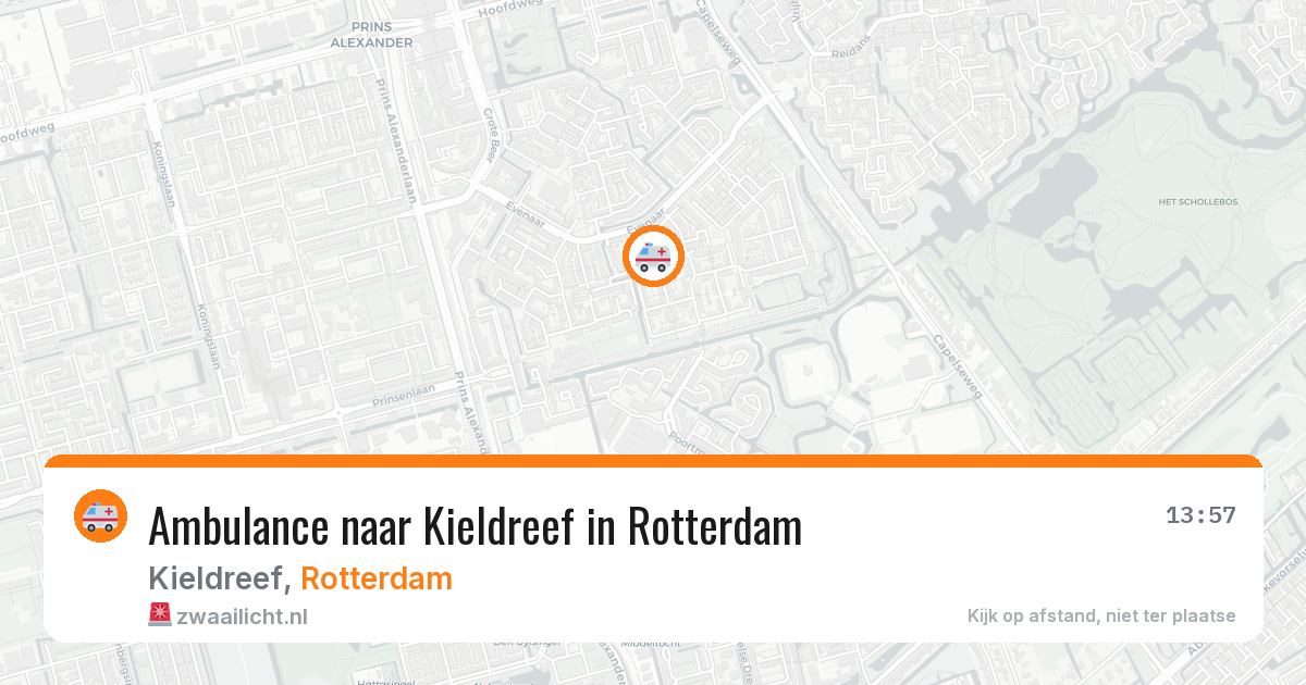 Ambulance naar Kieldreef in Rotterdam — 4 aug 2026