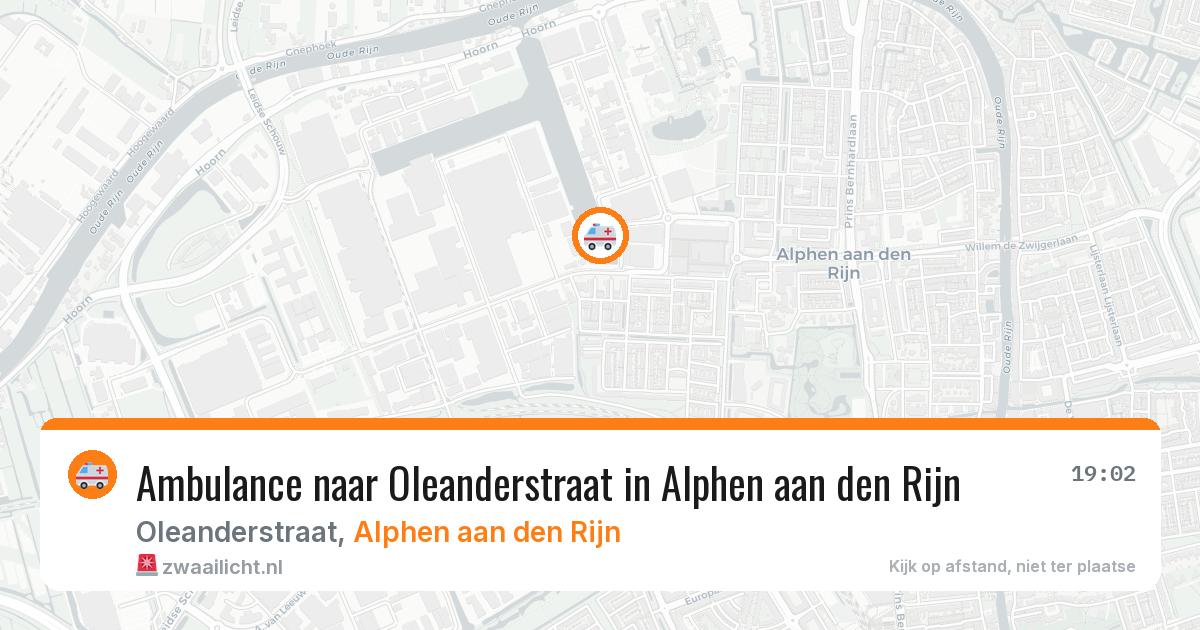 Ambulance naar Oleanderstraat in Alphen aan den Rijn — 12 jun 2026