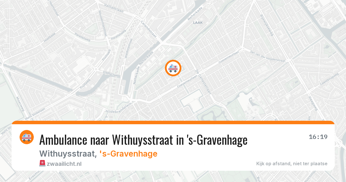 Ambulance naar Withuysstraat in 's-Gravenhage — 18 jun 2026