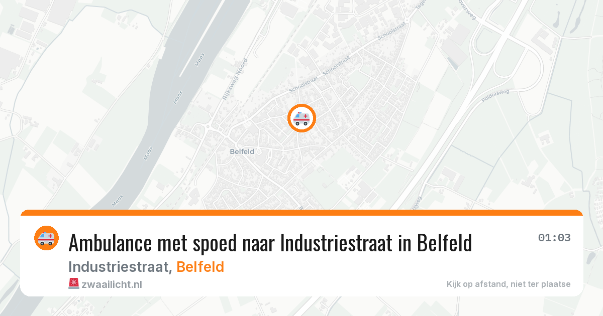 Ambulance met spoed naar Industriestraat in Belfeld — 26 jun 2026