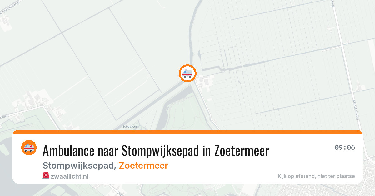 Ambulance naar Stompwijksepad in Zoetermeer — 27 apr 2026