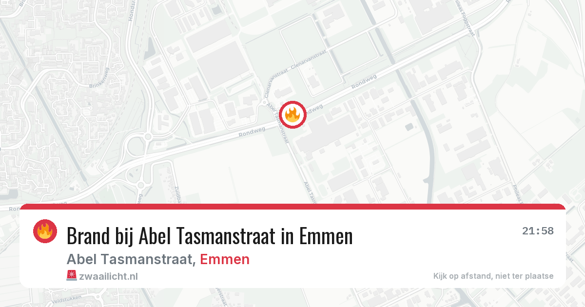 Brand bij Abel Tasmanstraat in Emmen — 5 mrt 2026