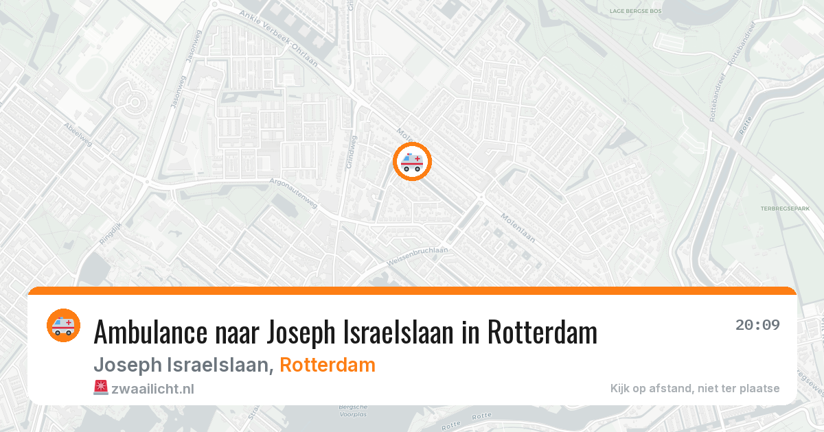 Ambulance naar Joseph Israelslaan in Rotterdam — 21 mei 2026