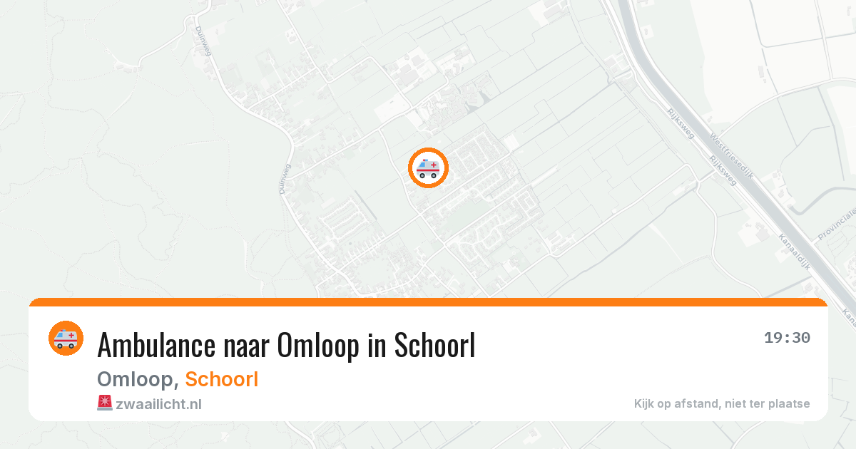 Ambulance naar Omloop in Schoorl — 29 jun 2026