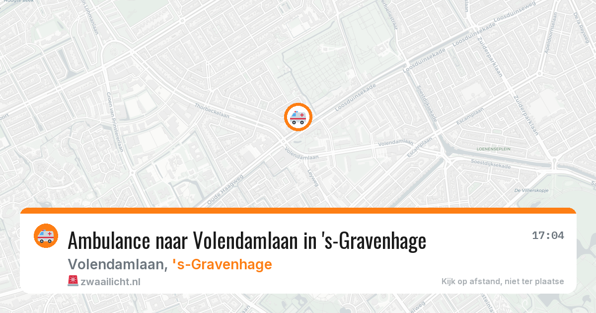 Ambulance naar Volendamlaan in 's-Gravenhage — 11 jun 2026