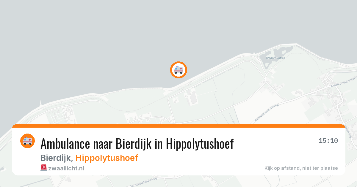 Ambulance naar Bierdijk in Hippolytushoef — 28 jul 2026