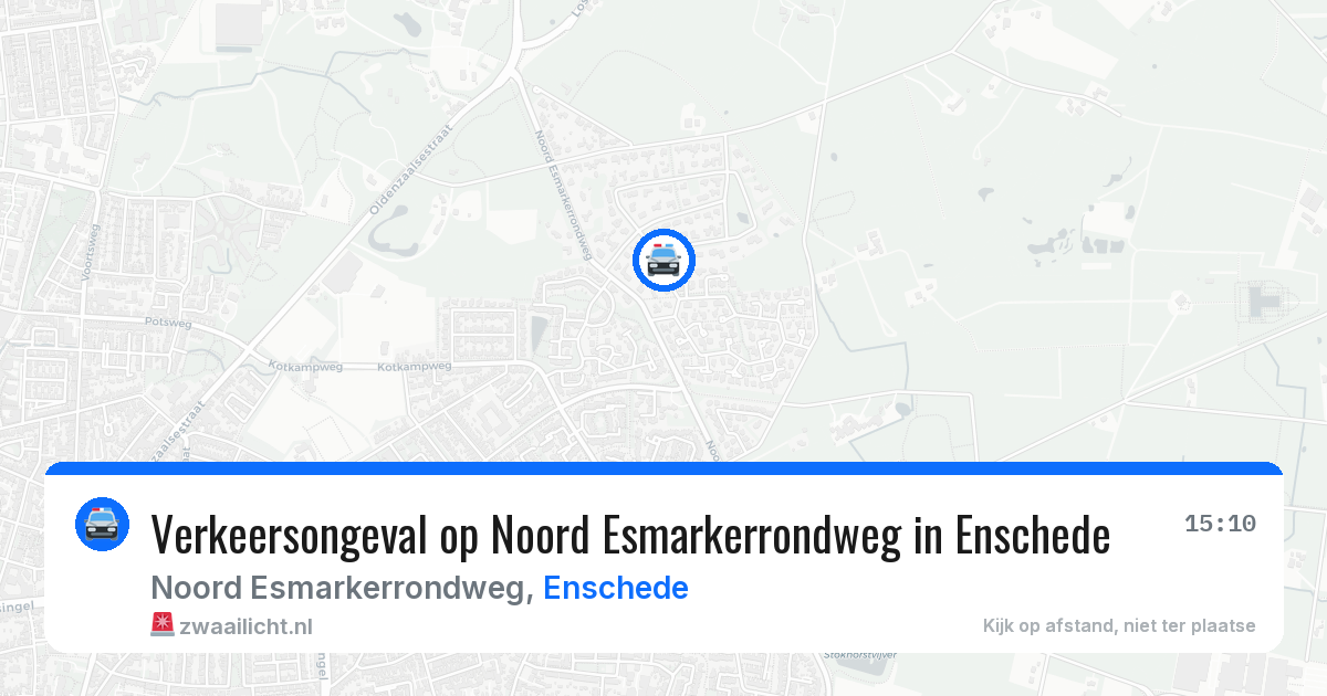 Verkeersongeval op Noord Esmarkerrondweg in Enschede — 12 apr 2026