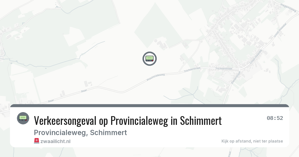 Verkeersongeval op Provincialeweg in Schimmert — 21 apr 2026