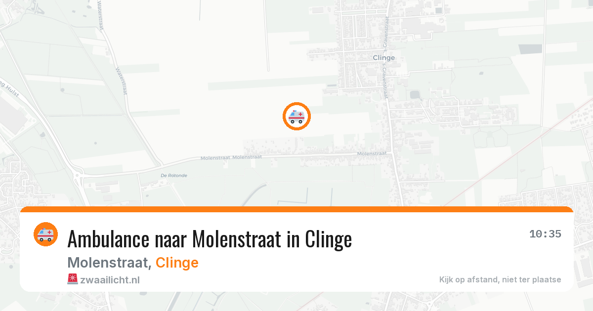 Ambulance naar Molenstraat in Clinge — 16 mei 2026