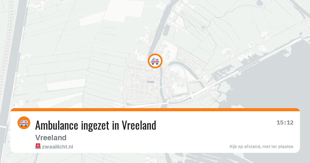 Ambulance ingezet in Vreeland — 21 jul 2026