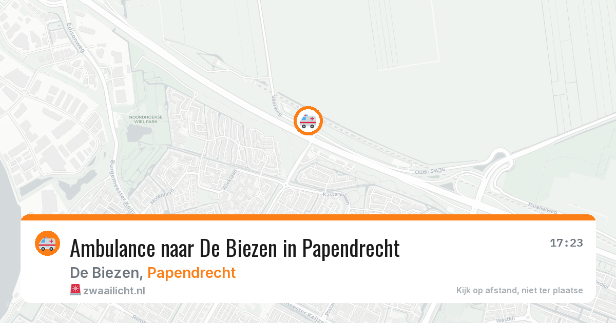 Ambulance naar De Biezen in Papendrecht — 7 jul 2026