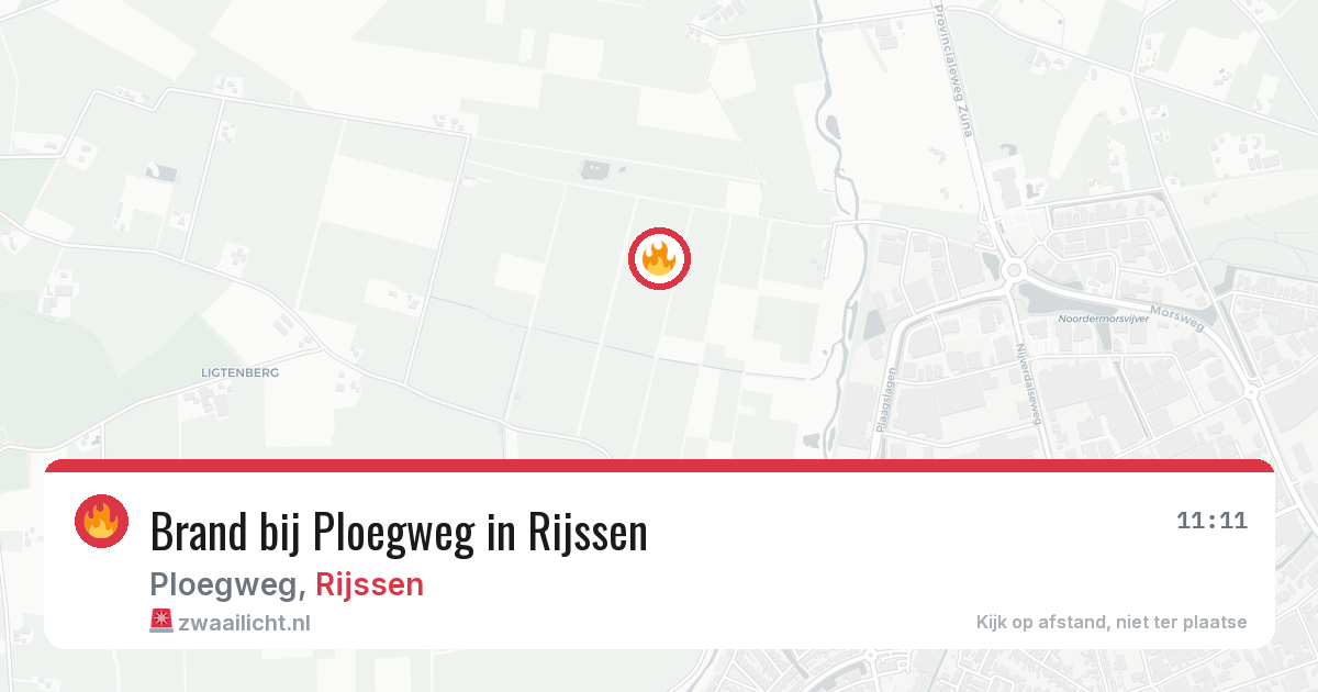 Brand bij Ploegweg in Rijssen — 4 jul 2026