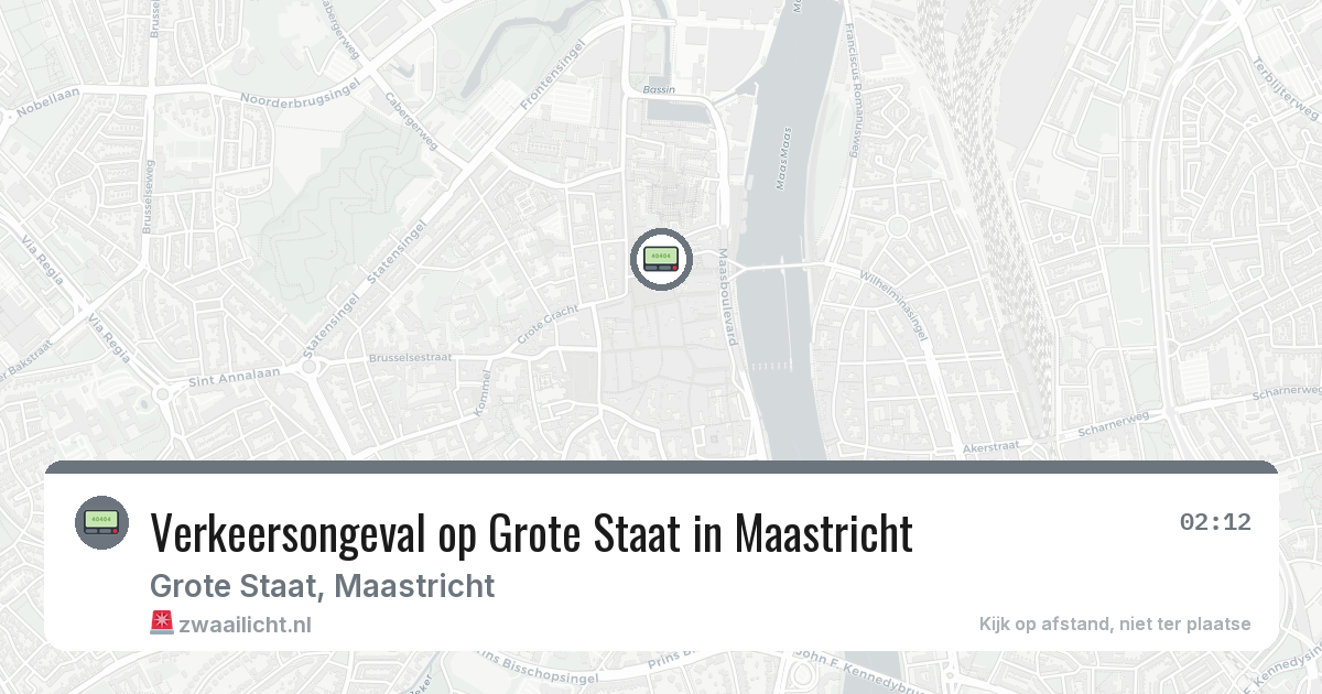 Verkeersongeval op Grote Staat in Maastricht — 29 jan 2026