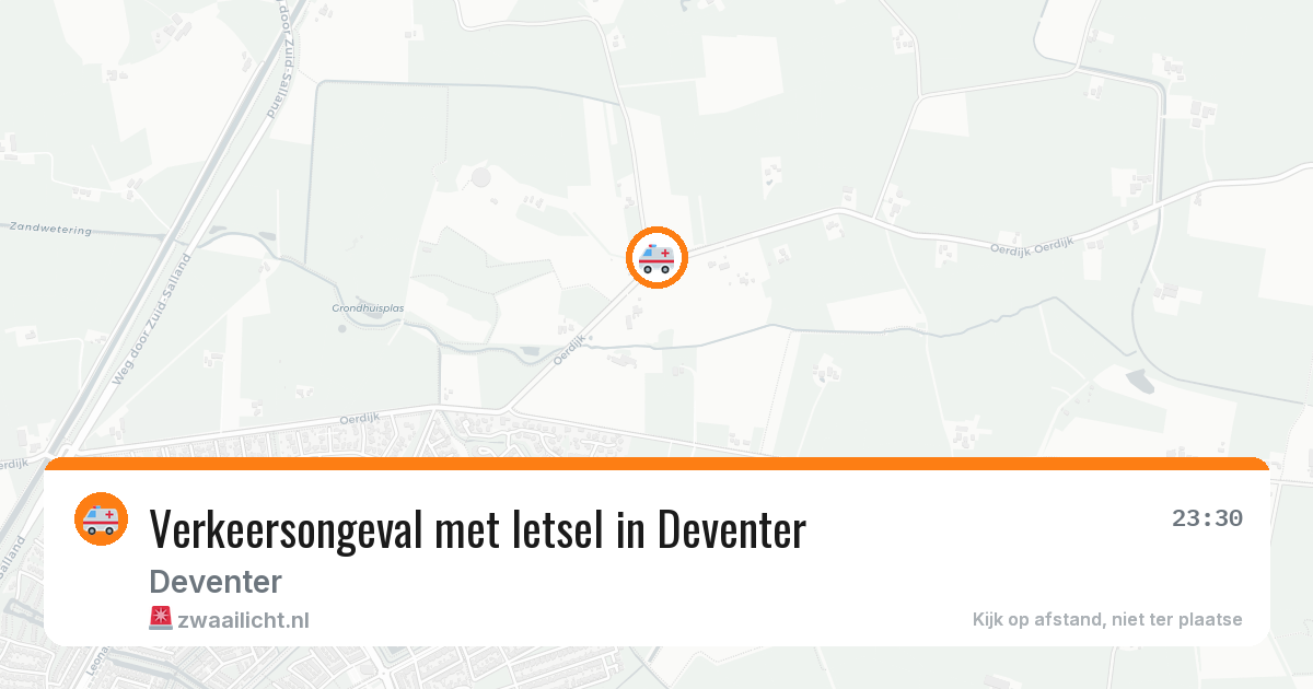 Verkeersongeval met letsel in Deventer — 11 jun 2026