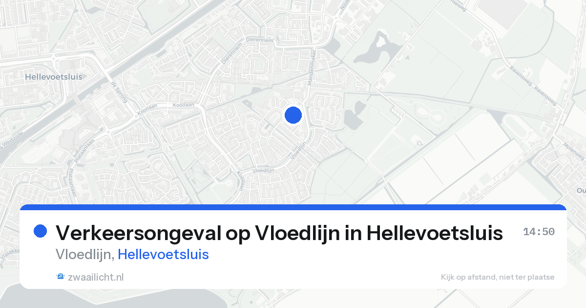 Verkeersongeval op Vloedlijn in Hellevoetsluis — 22 aug 2026