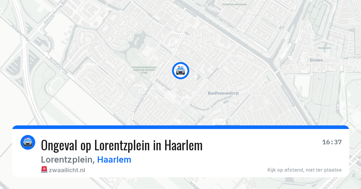 Ongeval op Lorentzplein in Haarlem — 24 mrt 2026