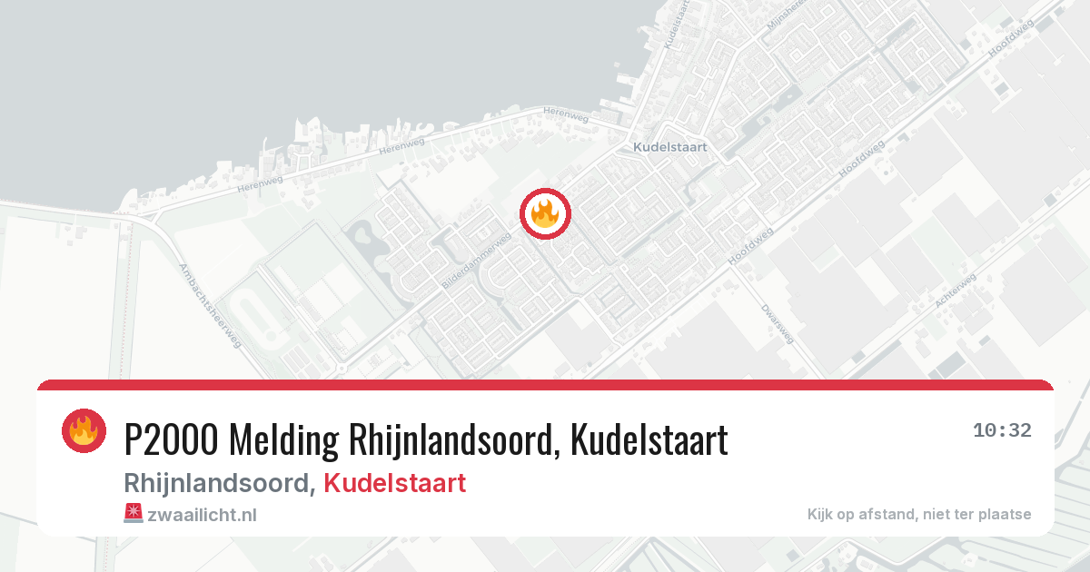 P2000 Melding Rhijnlandsoord, Kudelstaart — 27 feb 2026