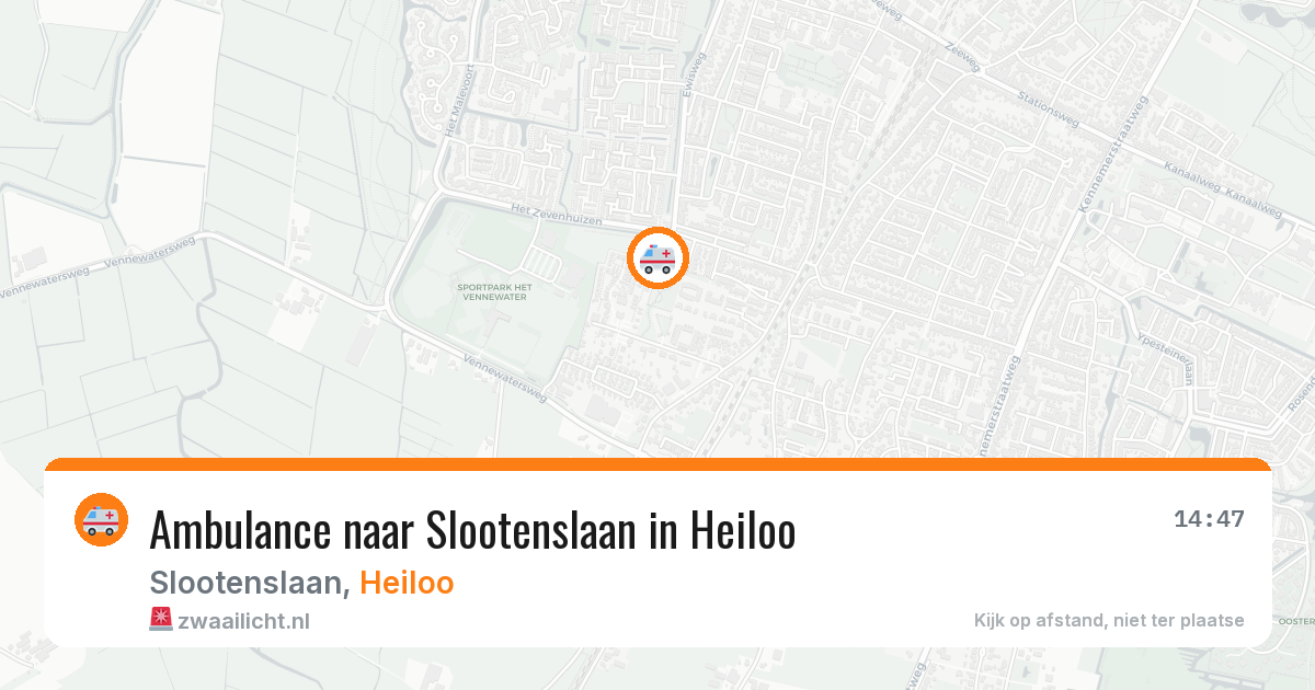 Ambulance naar Slootenslaan in Heiloo — 29 mei 2026