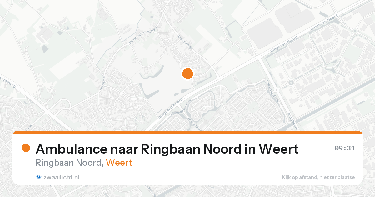 Ambulance naar Ringbaan Noord in Weert — 16 aug 2026