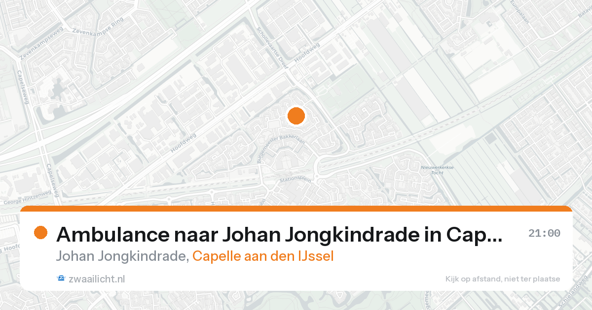 Ambulance naar Johan Jongkindrade in Capelle aan den IJssel — 23 aug 2026