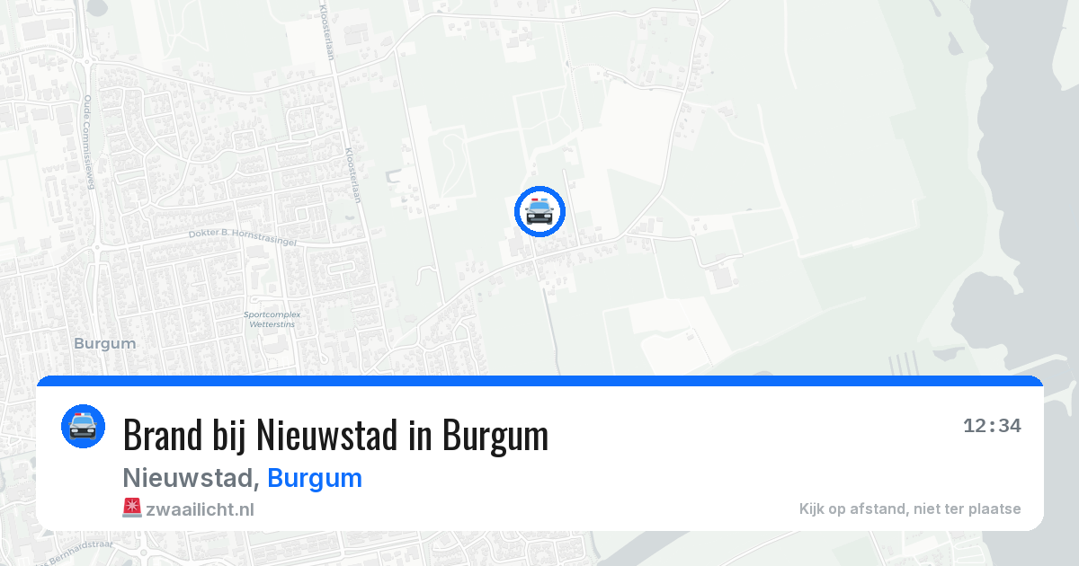Brand bij Nieuwstad in Burgum — 21 mrt 2026
