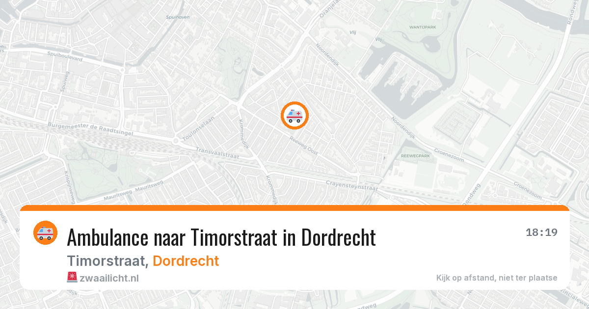 Ambulance naar Timorstraat in Dordrecht — 26 jul 2026