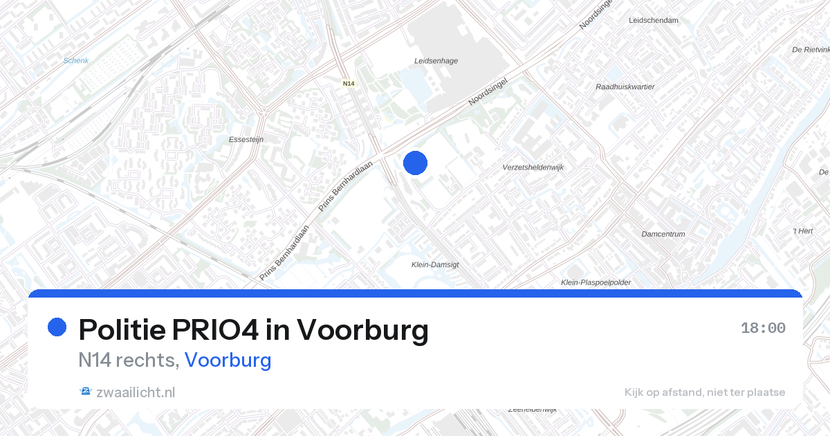 Politie PRIO4 in Voorburg — 27 aug 2026 | 🚨 Zwaailicht.nl
