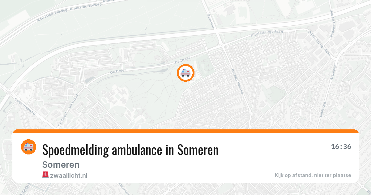 Spoedmelding ambulance in Someren — 23 jan 2026