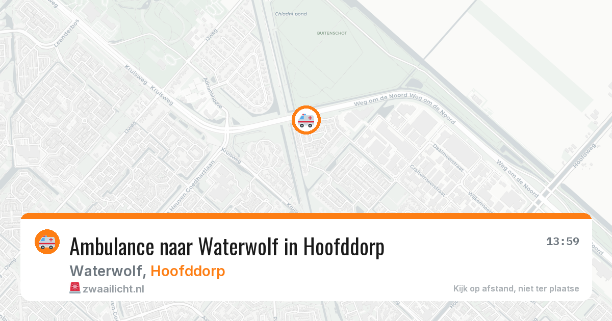 Ambulance naar Waterwolf in Hoofddorp — 6 apr 2026