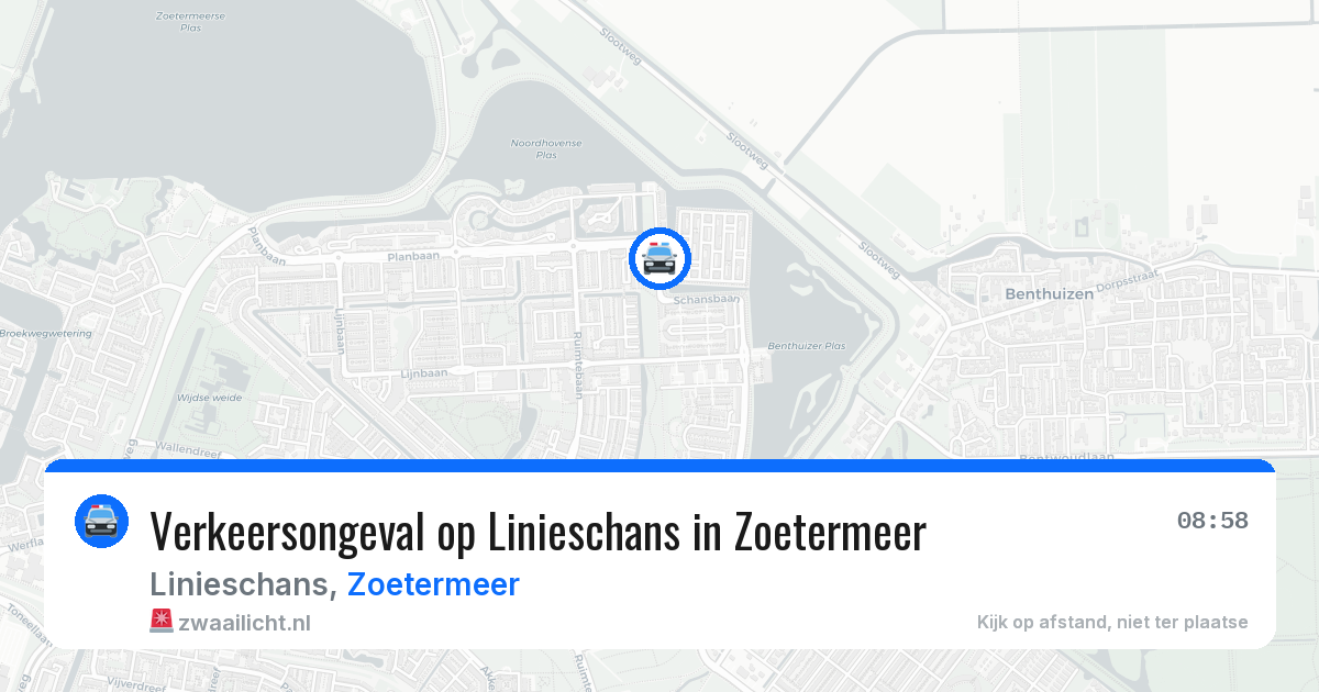 Verkeersongeval op Linieschans in Zoetermeer — 30 mei 2026