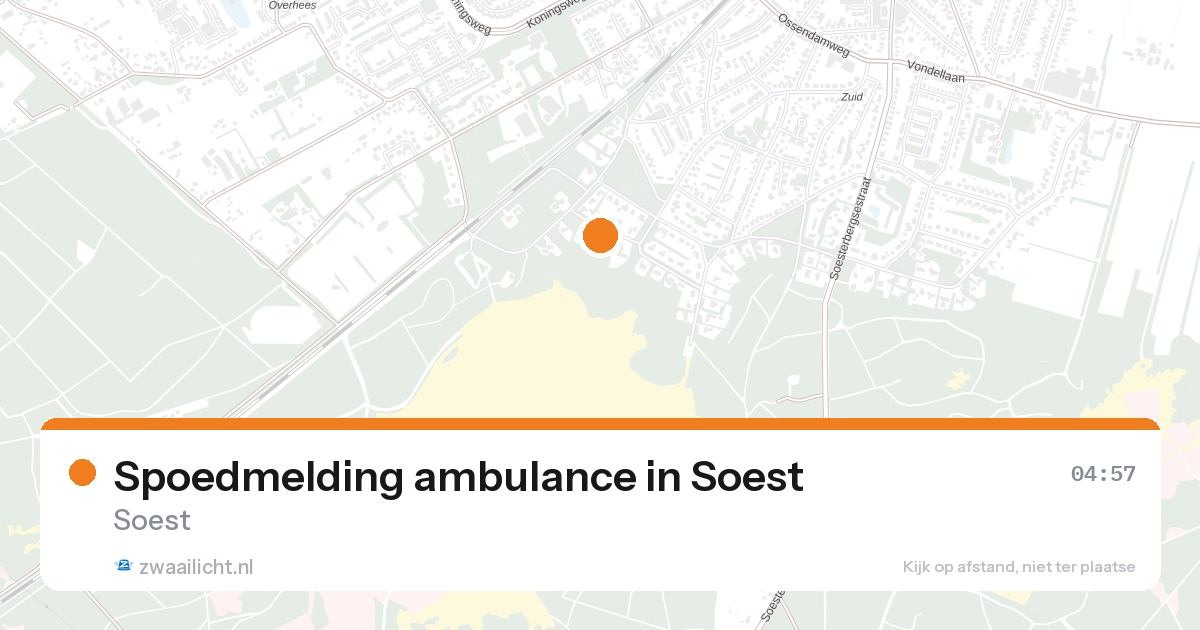 Spoedmelding ambulance in Soest — 26 aug 2026