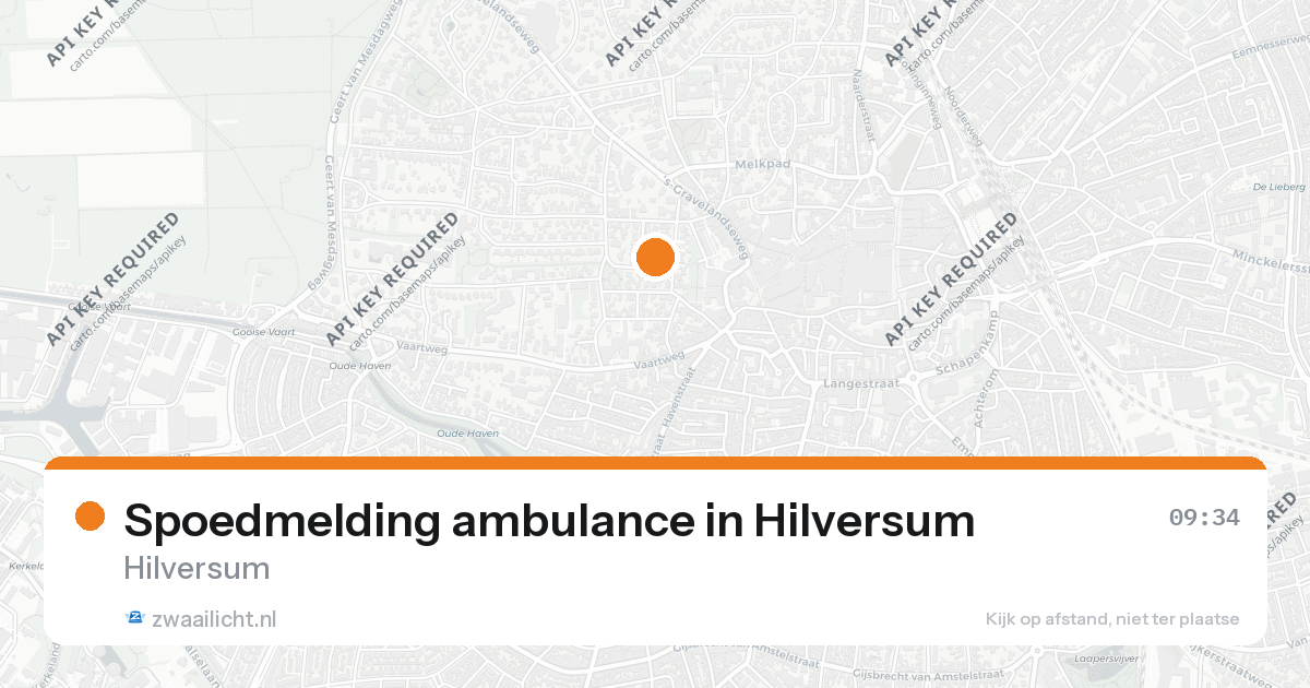 Spoedmelding ambulance in Hilversum — 25 aug 2026