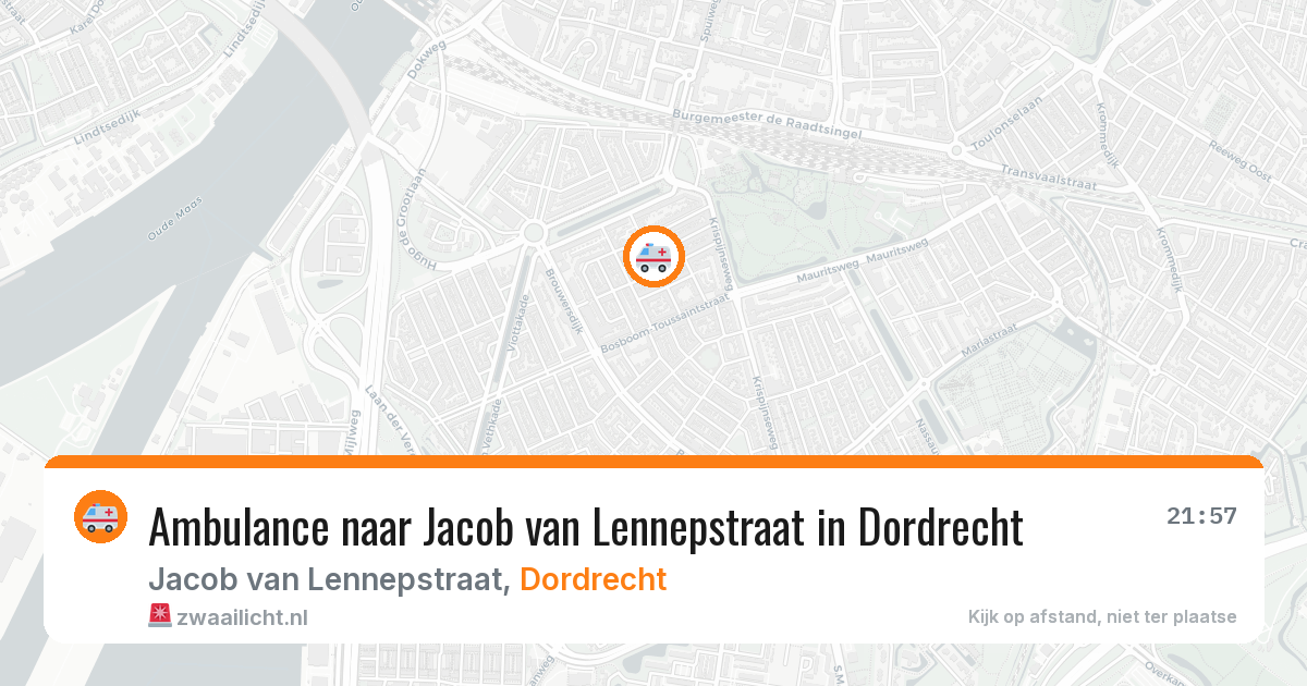 Ambulance naar Jacob van Lennepstraat in Dordrecht — 8 mei 2026