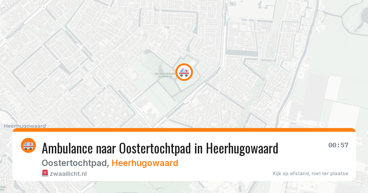 Ambulance naar Oostertochtpad in Heerhugowaard — 11 apr 2026