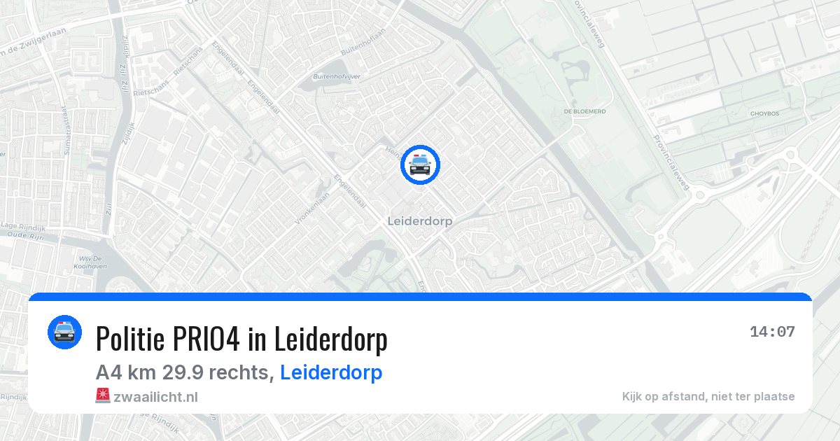Politie PRIO4 in Leiderdorp — 6 apr 2026 | 🚨 Zwaailicht.nl