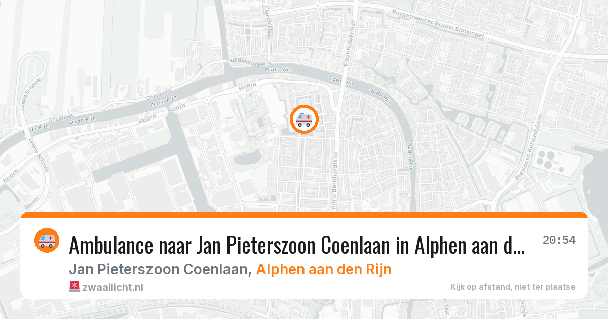 Ambulance naar Jan Pieterszoon Coenlaan in Alphen aan den Rijn — 4 apr 2026