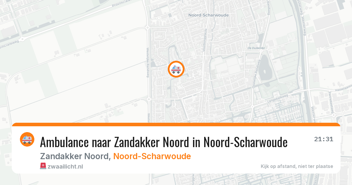 Ambulance naar Zandakker Noord in Noord-Scharwoude — 8 feb 2026
