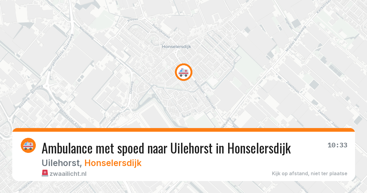 Ambulance met spoed naar Uilehorst in Honselersdijk — 31 jan 2026