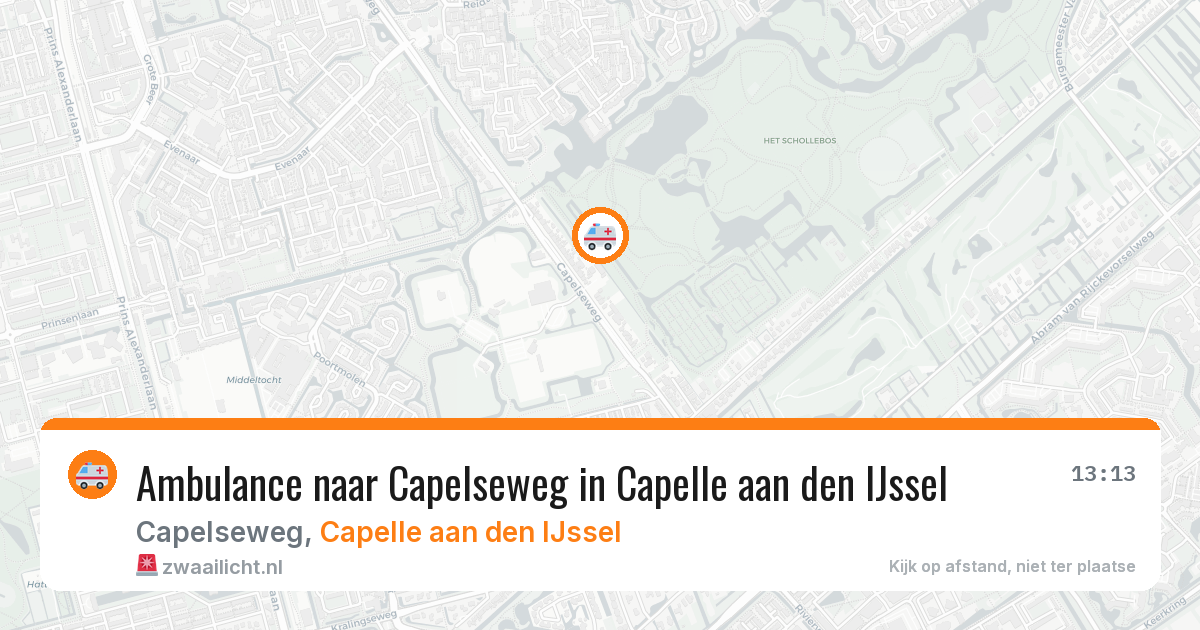 Ambulance naar Capelseweg in Capelle aan den IJssel — 24 mei 2026
