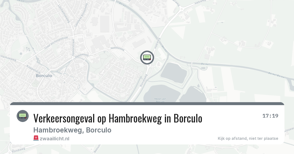 Verkeersongeval op Hambroekweg in Borculo — 29 jun 2026