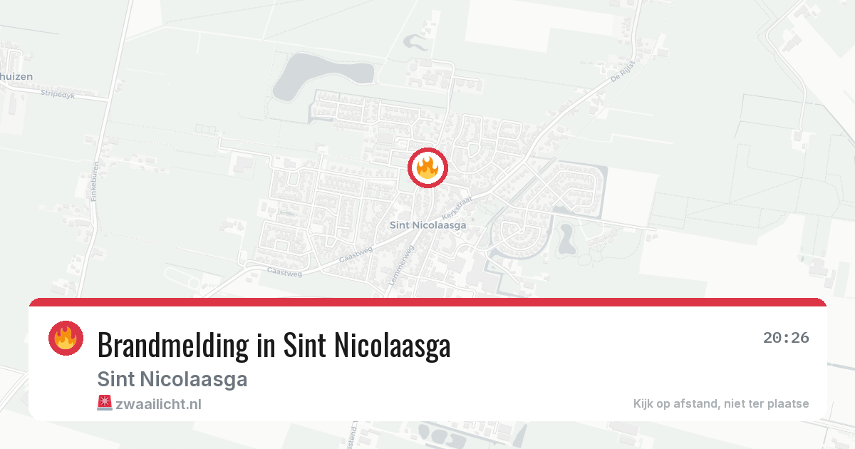 Brandmelding in Sint Nicolaasga — 1 jun 2026