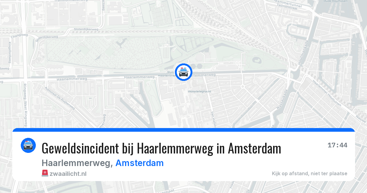 Geweldsincident bij Haarlemmerweg in Amsterdam — 7 jul 2026