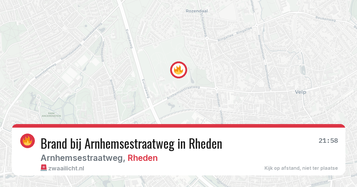 Brand bij Arnhemsestraatweg in Rheden — 20 jan 2026