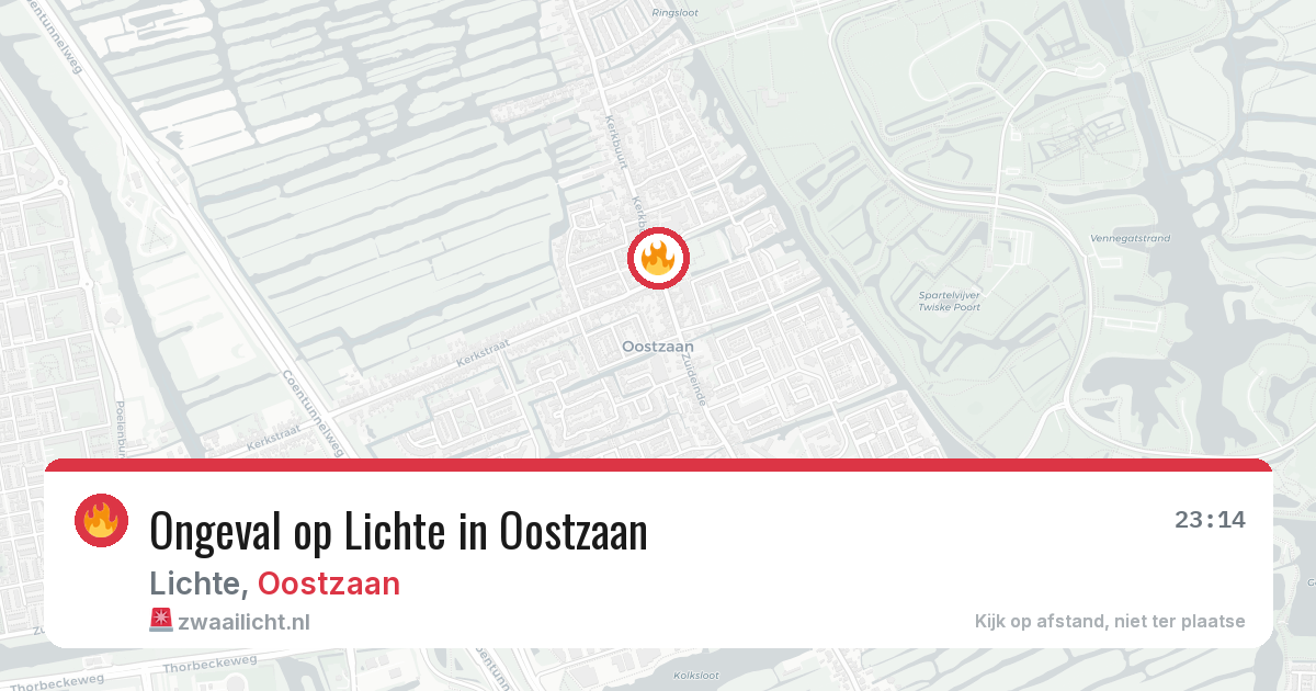 Ongeval op Lichte in Oostzaan — 23 mei 2026