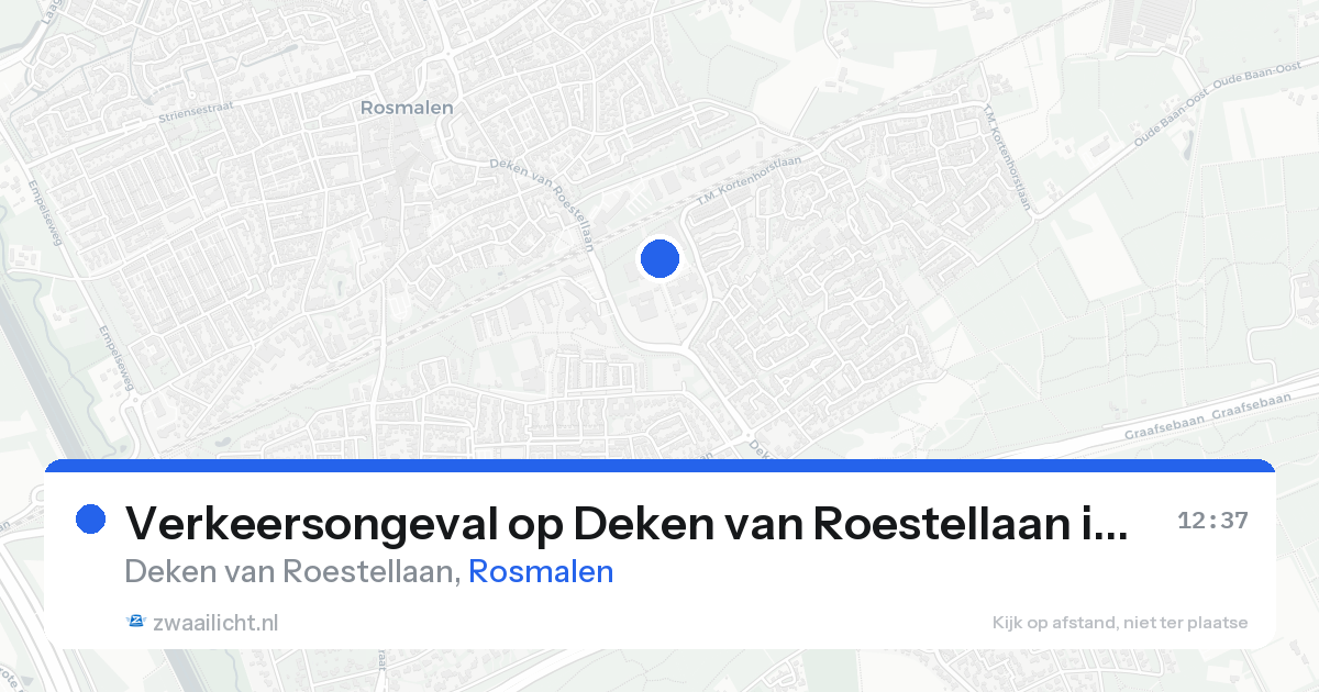 Verkeersongeval op Deken van Roestellaan in Rosmalen — 19 aug 2026