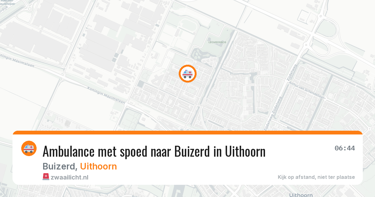 Ambulance met spoed naar Buizerd in Uithoorn — 13 jun 2026