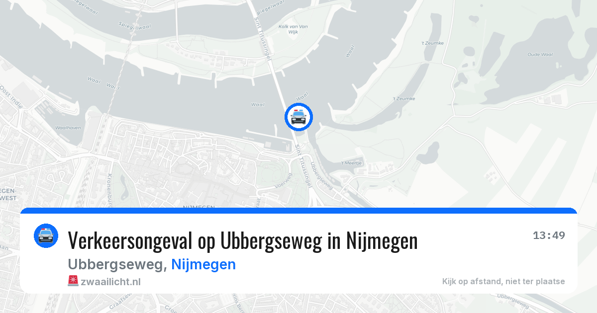 Verkeersongeval op Ubbergseweg in Nijmegen — 12 mei 2026