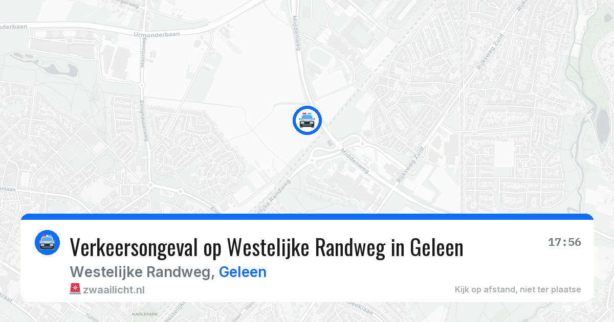 Verkeersongeval op Westelijke Randweg in Geleen — 14 apr 2026
